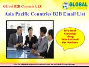 Asia Pacific Countries B2B Email Leads