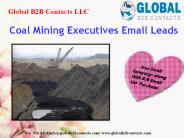 Coal Mining Executives Email Leads