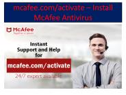 www.McAfee.com/activate -Steps to activate your McAfee account now