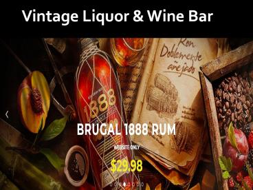Vintage Liquor & Wine Bar