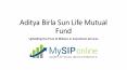 Aditya Birla Sunlife Mutual Fund Overview PowerPoint PPT Presentation