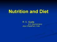 Nutrition and diet