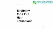Eligibility for a Fue Hair Transplant