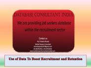 Use of Data To Boost Recruitment and Retention