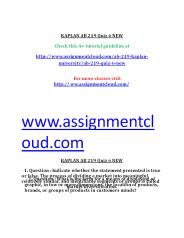AB 219 Quiz 6 NEW