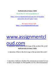 AB 219 Quiz 7 NEW