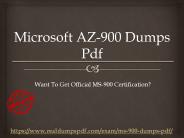 Microsoft AZ-900 Dumps Pdf ~ Test Your Own Skills