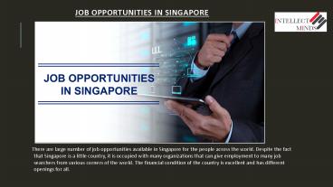 Employment In Singapore