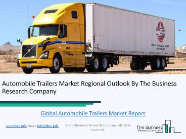 Global Automobile Trailers Market Report