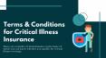 Terms & Conditions for Critical Illness Insurance PowerPoint PPT Presentation