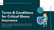 Terms & Conditions for Critical Illness Insurance