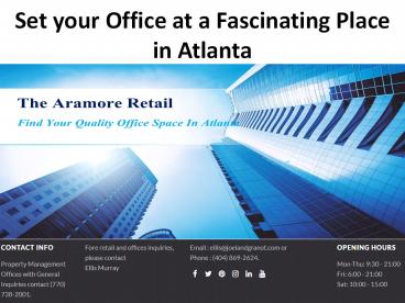 Office Spaces for Rent