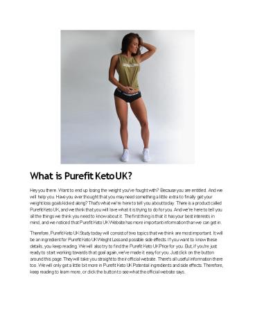 Purefit Keto UK