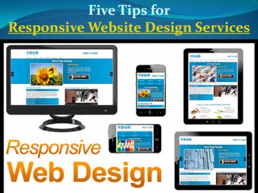 Five Tips For Responsive Website Design Services