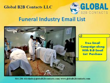 Funeral Industry Email List