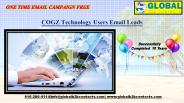 COGZ Technology Users Email  Leads