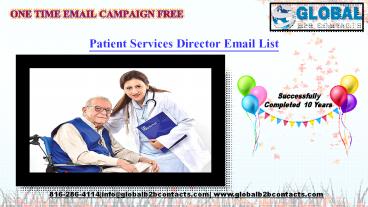 Patient Services Director Email Leads