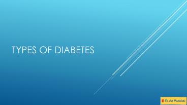 Types of Diabetes