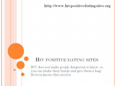 Hiv Dating Services