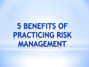 Benefits of Risk Management