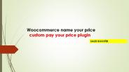 WooCommerce Name Your Price – Custom Pay Your Price Plugin