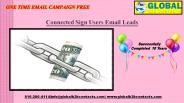 Connected Sign Users Email Leads