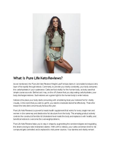 Pure Life Keto Reviews