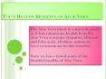 Top 5 Benefits of Aloe vera for skin, hair & Health PowerPoint PPT Presentation