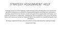 Strategy assignment help PowerPoint PPT Presentation