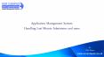Application Management System: Handling last minute admissions and more PowerPoint PPT Presentation
