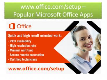 office.com/setup - Open any Microsoft Office application & Activate