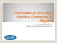 Cleaning Service Company in Nigeria PowerPoint PPT Presentation