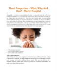 Nasal Congestion – What, Why, And How? - Maitri Hospital PowerPoint PPT Presentation