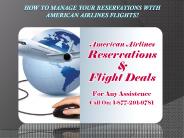 How to Manage Your Reservations with American Airlines Flights?