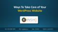 Ways To Take Care of Your WordPress Website PowerPoint PPT Presentation