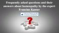 Frequently asked questions and their answers about homeopathy by the expert Francine Kanter PowerPoint PPT Presentation