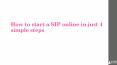How to start a SIP online in just 4 simple steps PowerPoint PPT Presentation