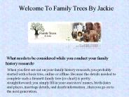 Family History Research