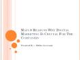 Main 8 Reasons Why Digital Marketing Is Crucial For The Companies PowerPoint PPT Presentation