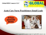 Acute Care Nurse Practitioners Email Leads (1)