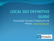 Local SEO Definitive Guide