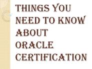Oracle Certification Offers Four Distinct Sorts of Training