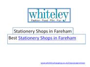 Stationery Shops in Fareham