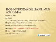 Book a taxi in udaipur
