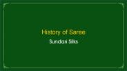 History of Saree by Sundari Silks