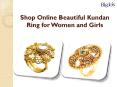 Kundan Rings Online Shopping Store
