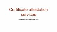 Certificate attestation services in Qatar