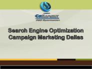 Search Engine Optimization Campaign Marketing Dallas