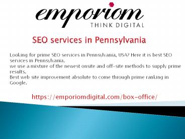 SEO services in Pennsylvania