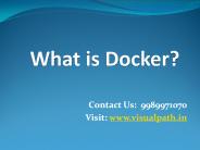 Docker Online Training	|Docker Training